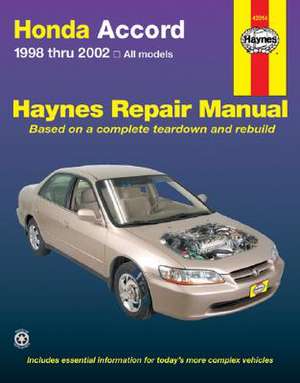 Honda Accord (1998–2002) Haynes Repair Manual (USA) de Haynes