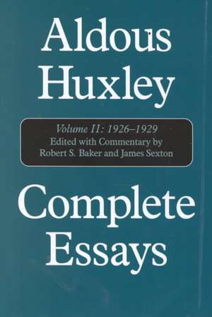 Aldous Huxley Complete Essays de Aldous Huxley