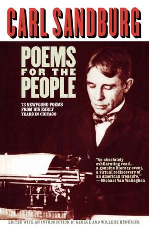 Poems for the People de Carl Sandburg