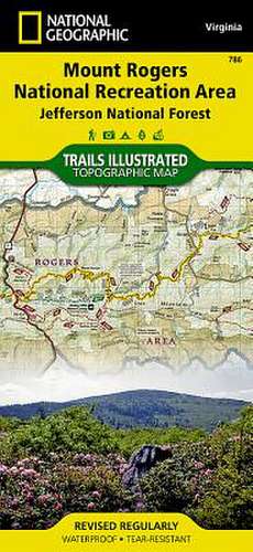 Mount Rogers National Recreation Area: Trails Illustrated Other Rec. Areas de National Geographic Maps