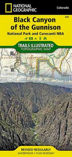 Black Canyon of the Gunnison: Trails Illustrated National Parks de National Geographic Maps