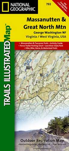 Massanutten/Great Northern Mountains G.W. & Jefferson N.F.s: Trails Illustrated Other Rec. Areas de National Geographic Maps