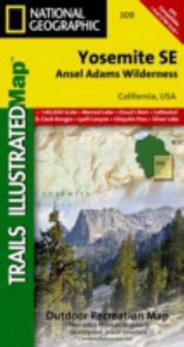 Yosemite SE, Ansel Adams Wilderness: Trails Illustrated National Parks de National Geographic Maps