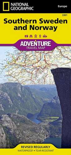 Southern Norway and Sweden: Travel Maps International Adventure Map de National Geographic Maps