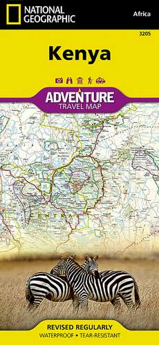 Kenya: Travel Maps International Adventure Map de National Geographic Maps