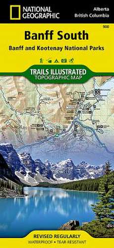 Banff South: Trails Illustrated National Parks de National Geographic Maps