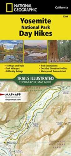 Yosemite National Park Day Hikes Map de National Geographic Maps