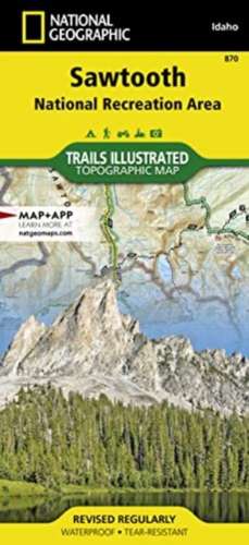 Sawtooth National Recreation Area Map de National Geographic Maps