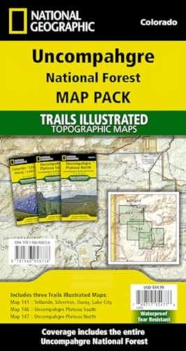 Uncompahgre National Forest [Map Pack Bundle] de National Geographic Maps