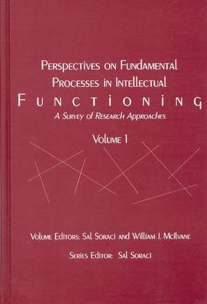 Perspectives on Fundamental Processes in Intellectual Functioning, Volume 1: A Survey of Research Approaches de Sal Soraci