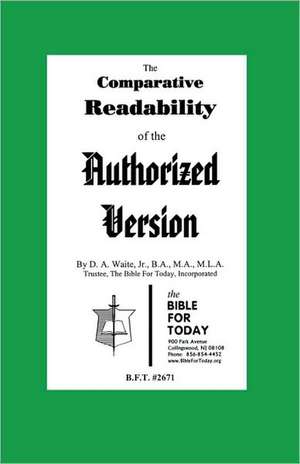 The Comparative Readability of the Authorized Version de D. J. Read