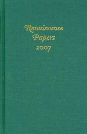 Renaissance Papers 2007 de Christopher Cobb