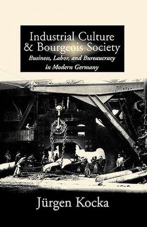 Industrial Culture and Bourgeois Society in Modern Germany: Essays and Responsa de J'Urgen Kocka