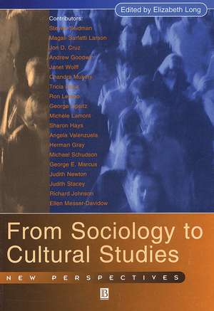 From Sociology to Cultural Studies – New Perspectives de E Long