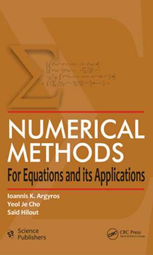 Numerical Methods for Equations and its Applications de Ioannis K. Argyros