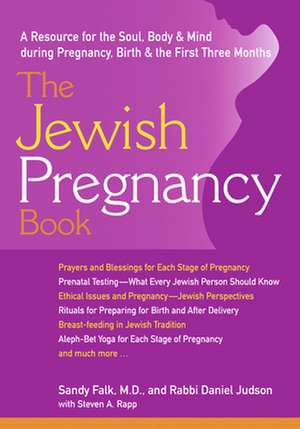 The Jewish Pregnancy Book: A Resource for the Soul, Body & Mind During Pregnancy, Birth & the First Three Months de Sandy Falk