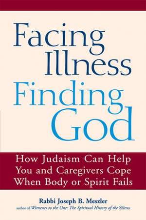 Facing Illness, Finding God: How Judaism Can Help You and Caregivers Cope When Body or Spirit Fails de Joseph B. Meszler