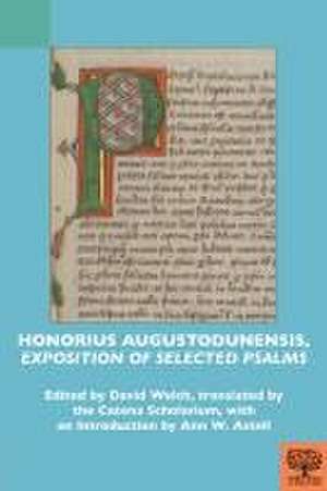 Honorius Augustodunensis, Exposition of Selected Psalms de Catena Scholarium