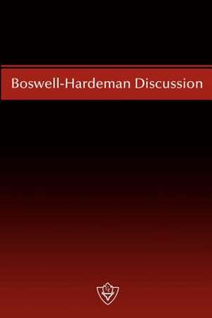 Boswell-Hardeman Discussion de N. B. Hardeman