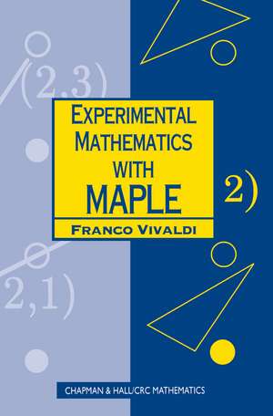 Experimental Mathematics with Maple de Franco Vivaldi