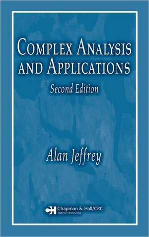 Complex Analysis and Applications de Alan Jeffrey