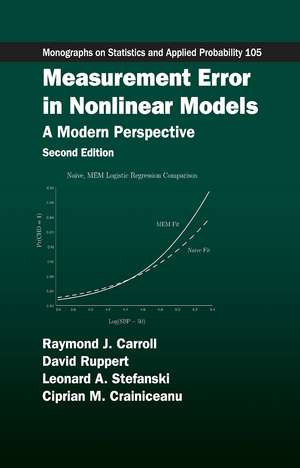 Measurement Error in Nonlinear Models: A Modern Perspective, Second Edition de Raymond J. Carroll