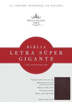 Biblia Letra Super Gigante Con Referencias-Rvr 1960 de Broadman & Holman Publishers