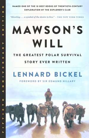 Mawson's Will de Lennard Bickel