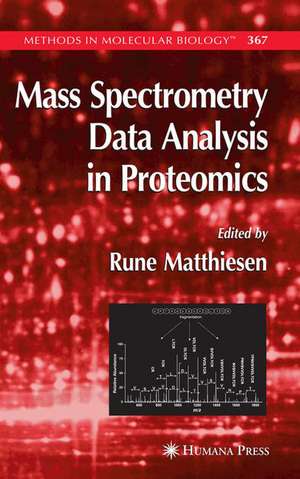 Mass Spectrometry Data Analysis in Proteomics de Rune Matthiesen