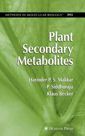 Plant Secondary Metabolites de Harinder P.S. Makkar