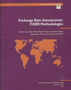 Exchange Rate Assessments: CGER Methodologies de Jaewoo Lee