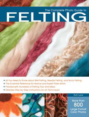 The Complete Photo Guide to Felting de Dr. Ruth Lane