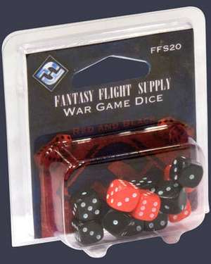 Fantasy Flight Supply Wargame Dice, Red and Black de Fantasy Flight Games