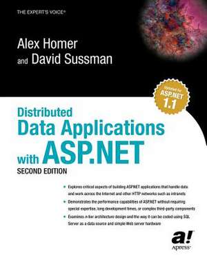 Distributed Data Applications with ASP.NET de Alex Homer