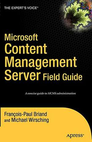 Microsoft Content Management Server de Francois-Paul Briand