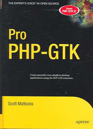 Pro PHP-GTK de Scott Mattocks