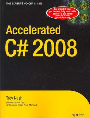 Accelerated C# 2008 de Trey Nash