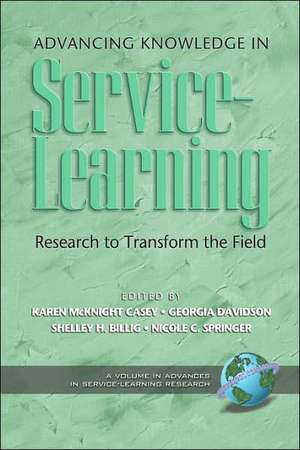 Advancing Knowledge in Service-Learning de Shelley H. Billig