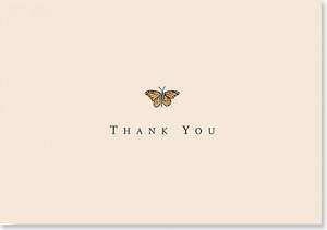 Gold Butterfly Thank You Notes de Peter Pauper Press