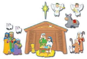 Nativity Bulletin Board Set de Carson-Dellosa Christian Publishing