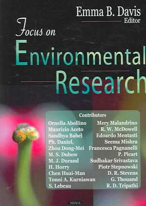 Focus on Environmental Research de Emma B. Davis