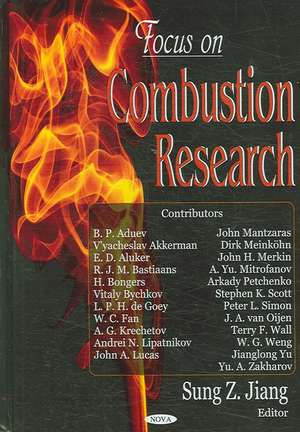 Focus on Combustion Research de Sung Z. Jiang