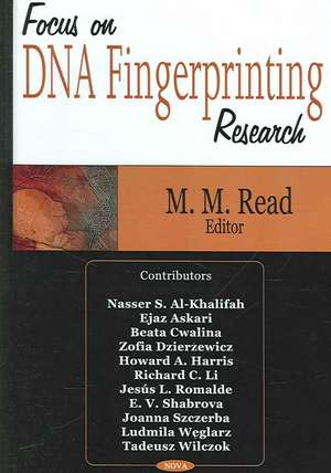 Focus on DNA Fingerprinting Research de M.M. Read