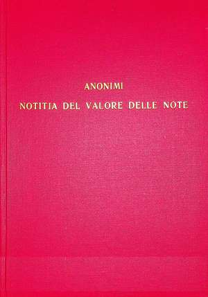 CSM 5 ANONYMOUS, Notitia del valore delle note del canto misurato, edited by Armen Carapetyan de Armen Carapetyan