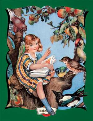 Hello Darling Notebook - Girl Reading to Birds de Molly Benatar