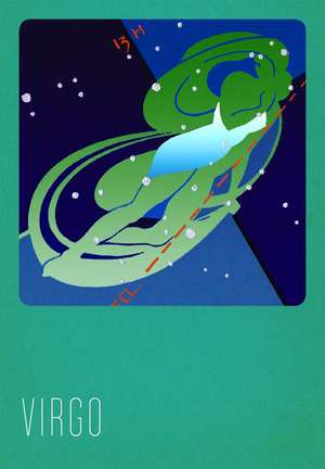 Virgo Silk Screened Greeting Card de Paul Dubosclard