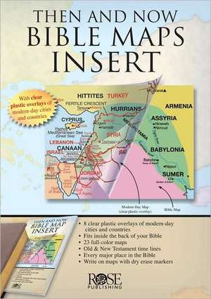 Then and Now Bible Maps Insert de Rose Publishing