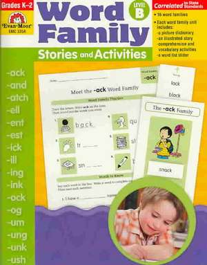 Word Family Stories and Activities Level B de Holly Melton