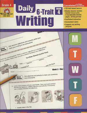 Daily 6-Trait Writing, Grade 4 de Evan-Moor Educational Publishers