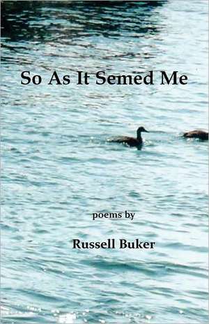 So as It Semed Me: Letters to Erin de Russell Buker